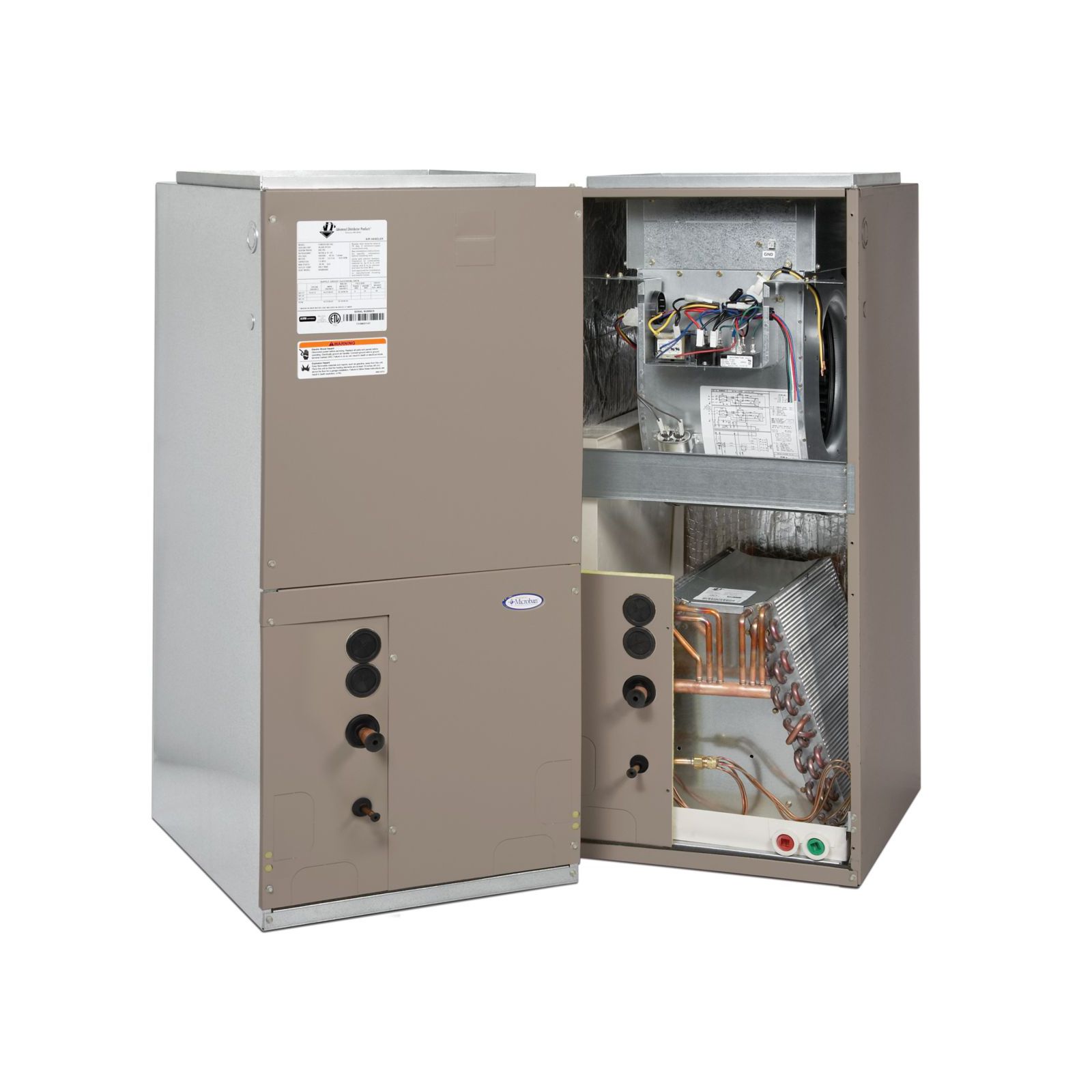 Adp Fcme32224b052 F Series Premier Low Profile Compact Air Handler 2 Ton Copper Multi Position R 22 Piston 5kw 208 240v 1374780265866