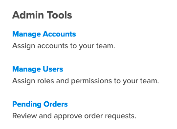 Manage Users section in Dashboard