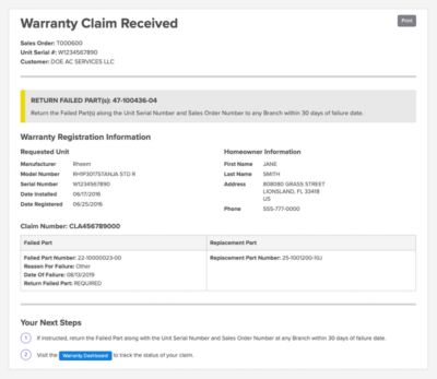 Warranty User Guide Gemaire Distributors