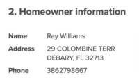 Homeowner Info
