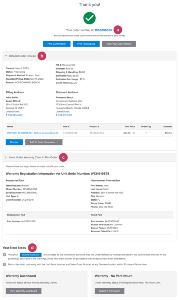 Warranty User Guide Gemaire Distributors