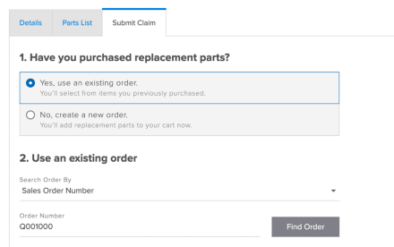 Find order
